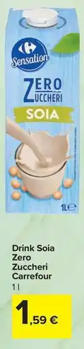 Carrefour Express Drink Soia Zero Zuccheri Carrefour offerta