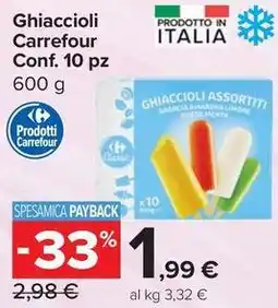 Carrefour Express Ghiaccioli Carrefour offerta