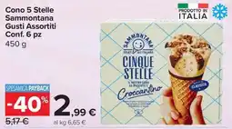 Carrefour Express Cono 5 Stelle Sammontana Gusti Assortiti offerta