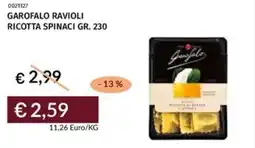 Prezzemolo e Vitale Garofalo ravioli ricotta spinaci offerta