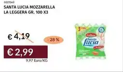 Prezzemolo e Vitale Santa lucia mozzarella la leggera offerta