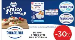 Coop Su tutti i prodotti PHILADELPHIA offerta
