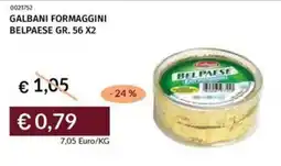 Prezzemolo e Vitale Galbani formaggini belpaese offerta