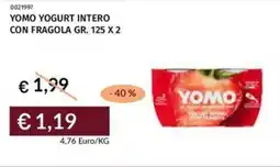 Prezzemolo e Vitale Yomo yogurt intero con fragola offerta