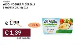 Prezzemolo e Vitale Yosoi yogurt ai cereali e frutta offerta