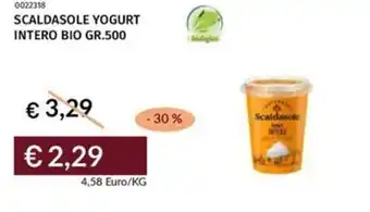 Prezzemolo e Vitale Scaldasole yogurt intero bio offerta