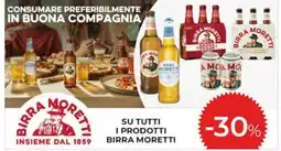 Coop Su tutti i prodotti BIRRA MORETTI offerta