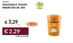 Prezzemolo e Vitale Scaldasole yogurt magro bio offerta