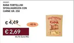 Prezzemolo e Vitale Rana tortellini sfogliagrezza con carne offerta