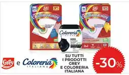Coop Su tutti i prodotti grey E COLORERIA ITALIANA offerta