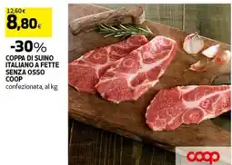 Coop Coppa di suino italiano a fette senza osso Coop confezionata, al kg offerta