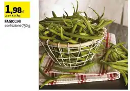 Coop Fagiolini confezione offerta