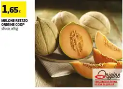 Coop Melone retato origine coop sfuso, al kg offerta