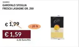 Prezzemolo e Vitale Garofalo sfoglia fresca lasagne offerta
