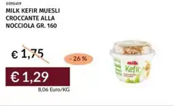 Prezzemolo e Vitale Milk kefir muesli croccante alla nocciola offerta