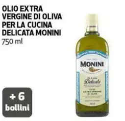 Coop Olio extra vergine di oliva per la cucina delicata MONINI offerta