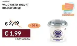 Prezzemolo e Vitale Val d'aveto yogurt bianco offerta