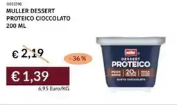 Prezzemolo e Vitale Muller dessert proteico cioccolato offerta