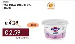 Prezzemolo e Vitale Fage total yogurt 0% offerta