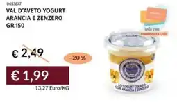 Prezzemolo e Vitale Val d'aveto yogurt arancia e zenzero offerta