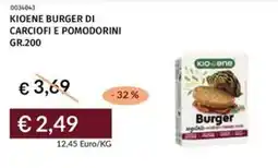 Prezzemolo e Vitale Kioene burger di carciofi e pomodorini offerta