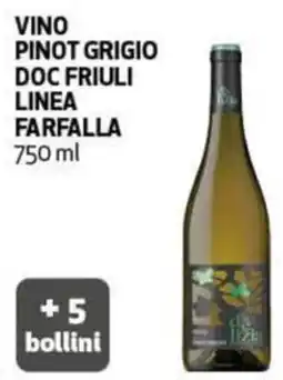 Coop Vino pinot grigio doc friuli linea FARFALLA offerta