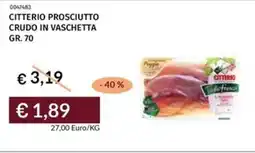Prezzemolo e Vitale Citterio prosciutto crudo in vaschetta offerta