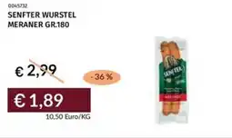 Prezzemolo e Vitale Senfter wurstel meraner offerta