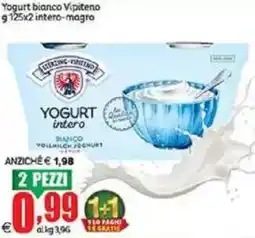 Elite Yogurt bianco vipiteno intero-magro 2 pezzi offerta