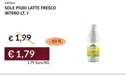 Prezzemolo e Vitale Sole piudi latte fresco intero offerta