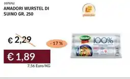 Prezzemolo e Vitale Amadori wurstel di suino offerta