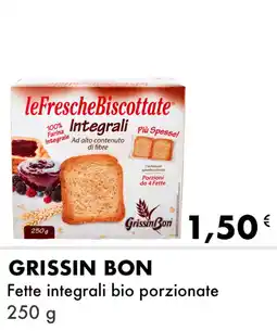 Iper Tosano GRISSIN BON Fette integrali bio porzionate offerta