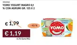 Prezzemolo e Vitale Yomo yogurt magro 0,1 % con agrumi offerta