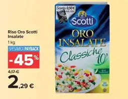 Carrefour Riso Oro Scotti Insalate offerta