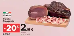 Carrefour Culatta Stagionata offerta