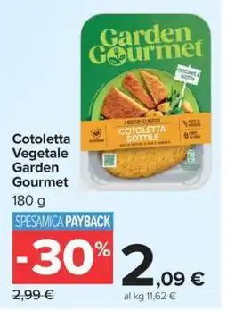 Carrefour Cotoletta Vegetale Garden Gourmet offerta