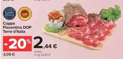 Carrefour Coppa Piacentina Dop Terre d’Italia offerta