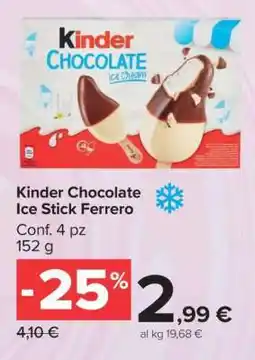 Carrefour Kinder Chocolate Ice Stick Ferrero offerta