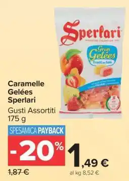 Carrefour Caramelle gelees SPERLARI offerta