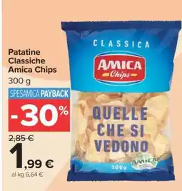 Carrefour Patatine Classiche Amica Chips offerta
