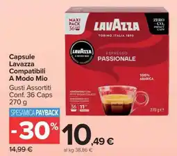 Carrefour Capsule Lavazza Compatibili A Modo Mio offerta