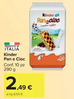 Carrefour Kinder Pan e Cioc offerta