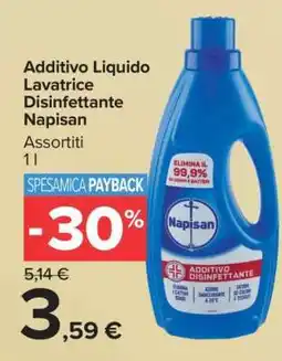 Carrefour Additivo Liquido Lavatrice Disinfettante Napisan offerta