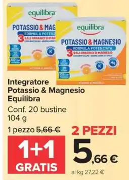 Carrefour Integratore Potassio & Magnesio Equilibra offerta