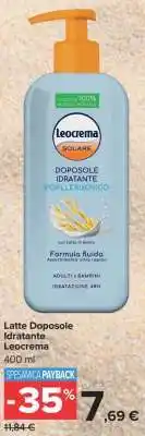 Carrefour Latte Doposole Idratante Leocrema offerta