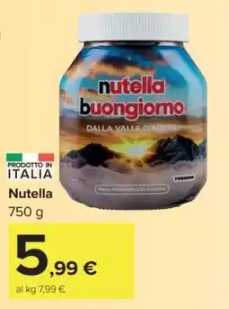 Carrefour Nutella offerta