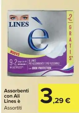 Carrefour Assorbenti con Ali Lines È offerta