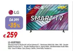 Famila LG 43UR78003 offerta