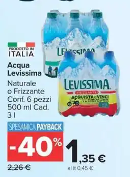 Carrefour ACQUA LEVISSIMA offerta