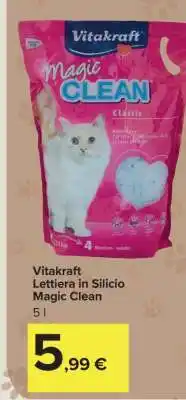 Carrefour Vitakraft Lettiera in Silicio Magic Clean offerta